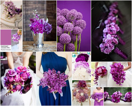 radiant orchida kolor 2014 ślub wesele kolor przewodni wesela fiolet fuksja 